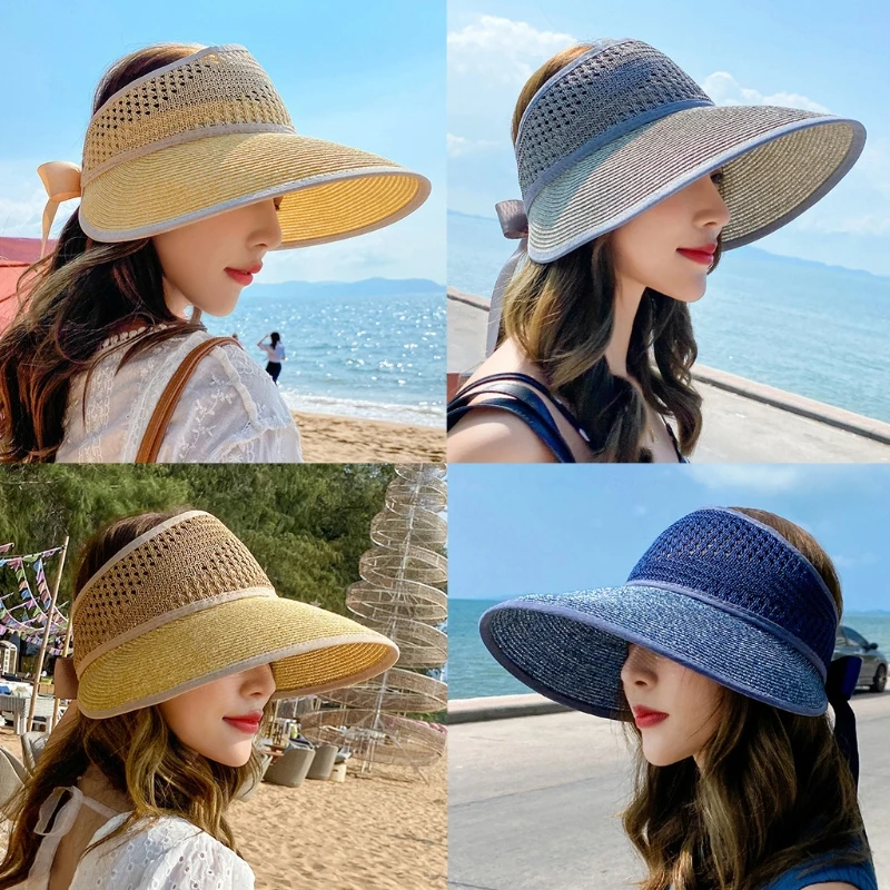 Girls Foldable Floppy Straw Hat with Wide Brim Beach Summer Sweet Bowknot Sun Hat for Face Sunscreen and UV Protection M6CD
Girls Foldable Floppy Straw Hat with Wide Brim Beach Summer Sweet Bowknot Sun Hat for Face Sunscreen and UV Protection M6CD