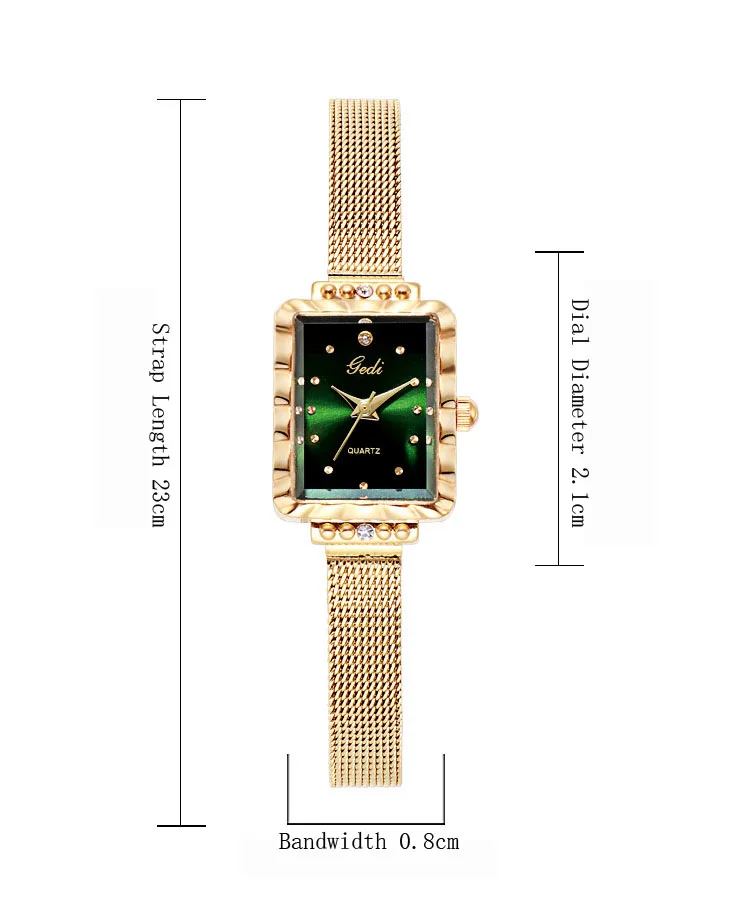 Reloj Mujer Women Watches Casual Fashion Square Dial Small Watch Women Bracelet Luxury Brand Quartz Wristwatch Relogio Feminino
Reloj Mujer Women Watches Casual Fashion Square Dial Small Watch Women Bracelet Luxury Brand Quartz Wristwatch Relogio Feminino