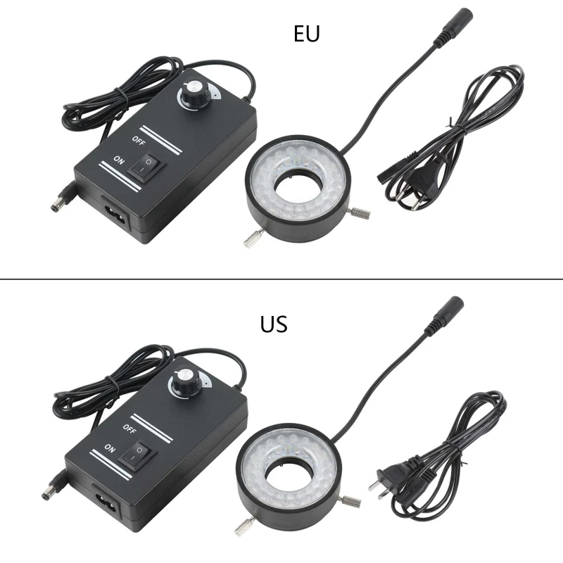 40-LED Adjustable Ring Light Illuminator Lamp Compatible with Stereo Zoom Microscope Power Adapter Included 12V/7W White
40-LED Adjustable Ring Light Illuminator Lamp Compatible with Stereo Zoom Microscope Power Adapter Included 12V/7W White