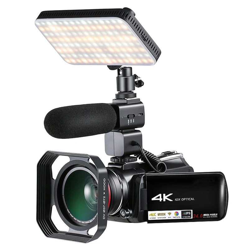 Winait Super 4K digital video camcorder with 3.1 Touch display and 10x optical zoom
Winait Super 4K digital video camcorder with 3.1 Touch display and 10x optical zoom