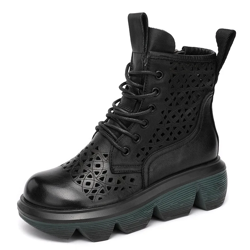 Cuique spring and summer 2021 hollow out single boot thick sole high heel lace up Martin boots hot selling round head leather
Cuique spring and summer 2021 hollow out single boot thick sole high heel lace up Martin boots hot selling round head leather