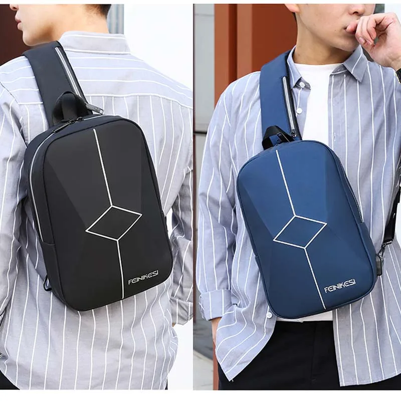 New Crossbody Bag for USB Charging Travel Shoulder Bag EVA Messenger Bags Male Waterproof Chest Bag Handbag Bags for Men 2021
New Crossbody Bag for USB Charging Travel Shoulder Bag EVA Messenger Bags Male Waterproof Chest Bag Handbag Bags for Men 2021