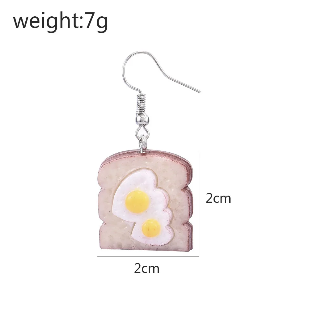 Fashion and Popular Simulation Food Play with Hanging Hole Egg Bread Shape Pendant Earrings Cute Crafts Girl New
Fashion and Popular Simulation Food Play with Hanging Hole Egg Bread Shape Pendant Earrings Cute Crafts Girl New