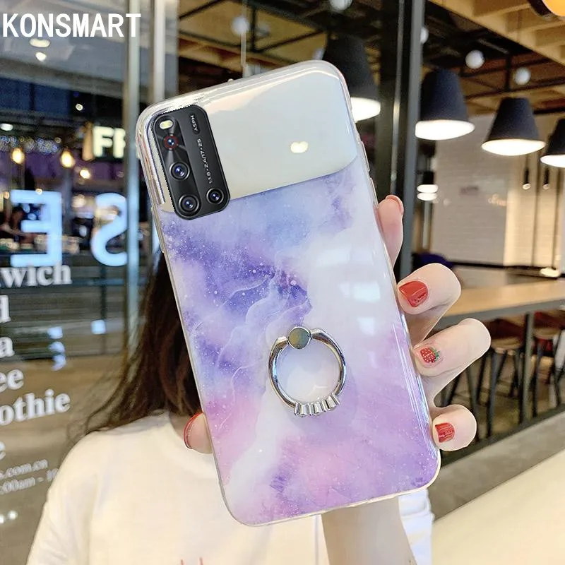 KONSMART VIVO V19 Case Makeup Mirror Marble Silicone Phone Case For VIVO V19 Luxury Glitter Back Cover With Finger Ring Holder
KONSMART VIVO V19 Case Makeup Mirror Marble Silicone Phone Case For VIVO V19 Luxury Glitter Back Cover With Finger Ring Holder
