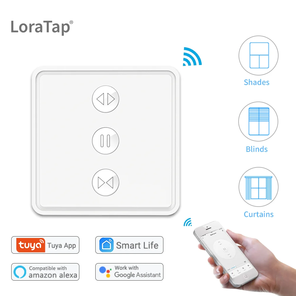 Tuya Smart Life WiFi Curtain Switch NEW for Blinds Roller Shutter Electric motor Google Home Alexa Echo Voice Control Smart Home
Tuya Smart Life WiFi Curtain Switch NEW for Blinds Roller Shutter Electric motor Google Home Alexa Echo Voice Control Smart Home