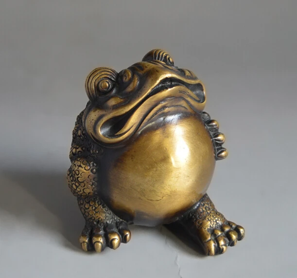 Pure copper solid recruitment refined gold toad ornament high grade gold cicada home decoration gift in living room
Pure copper solid recruitment refined gold toad ornament high grade gold cicada home decoration gift in living room