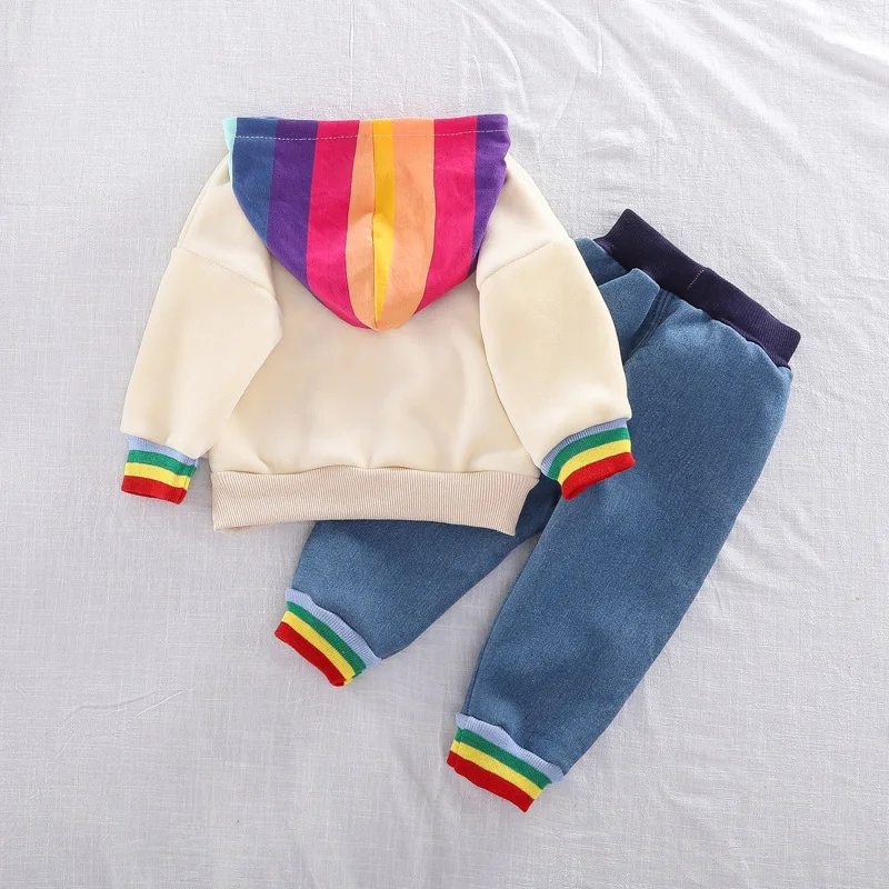 Autumn Baby Girls Boy Clothing Toddler Infant Clothes Suit Plush Hooded T shirt Pants 2Pcs/Sets Children Kids Costume Tracksuit
Autumn Baby Girls Boy Clothing Toddler Infant Clothes Suit Plush Hooded T shirt Pants 2Pcs/Sets Children Kids Costume Tracksuit