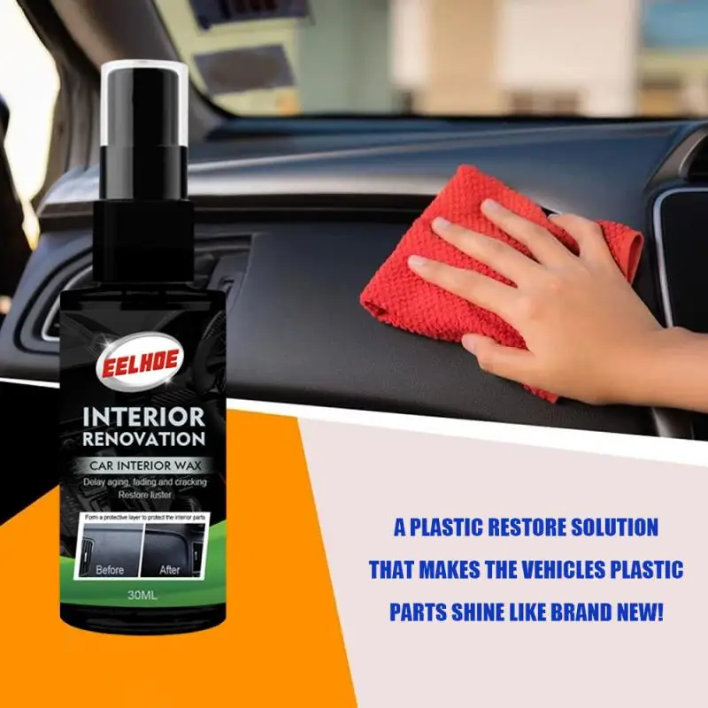 

Средство для очистки салона автомобиля, 30 мл, средство для восстановления резины, Гидрофобный полироль для автомобиля, нано-покрытие, средс...
