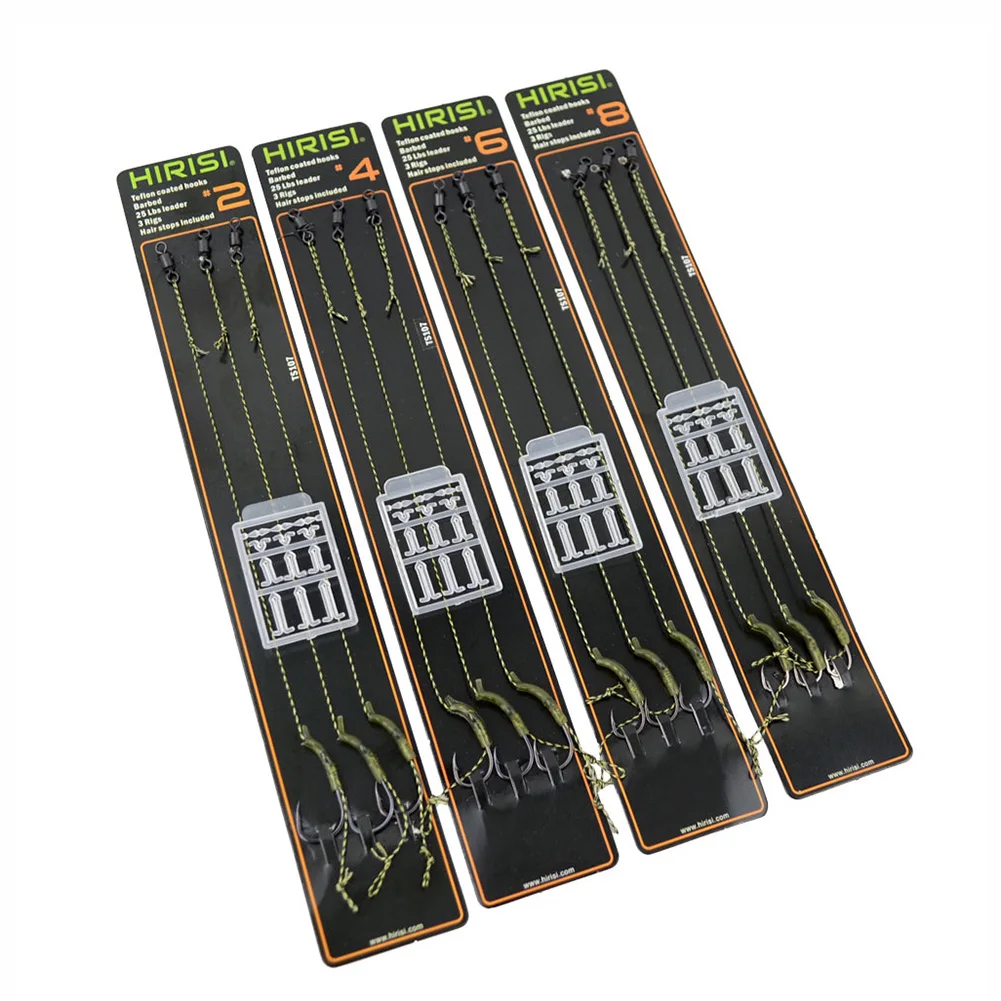 4pcs Carp Fishing Hair Rigs Curved Barb Carp Hooks With Boilie Bait Rig Stops Swivel For Boilies Floating Pellets Meat Corn Bait
4pcs Carp Fishing Hair Rigs Curved Barb Carp Hooks With Boilie Bait Rig Stops Swivel For Boilies Floating Pellets Meat Corn Bait