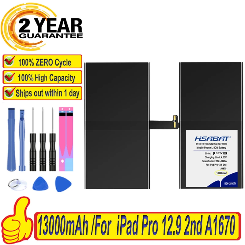 Топ бренд 100% новый аккумулятор 13000 мАч для iPad Pro 12 9 2nd A1670 A1671 A1754