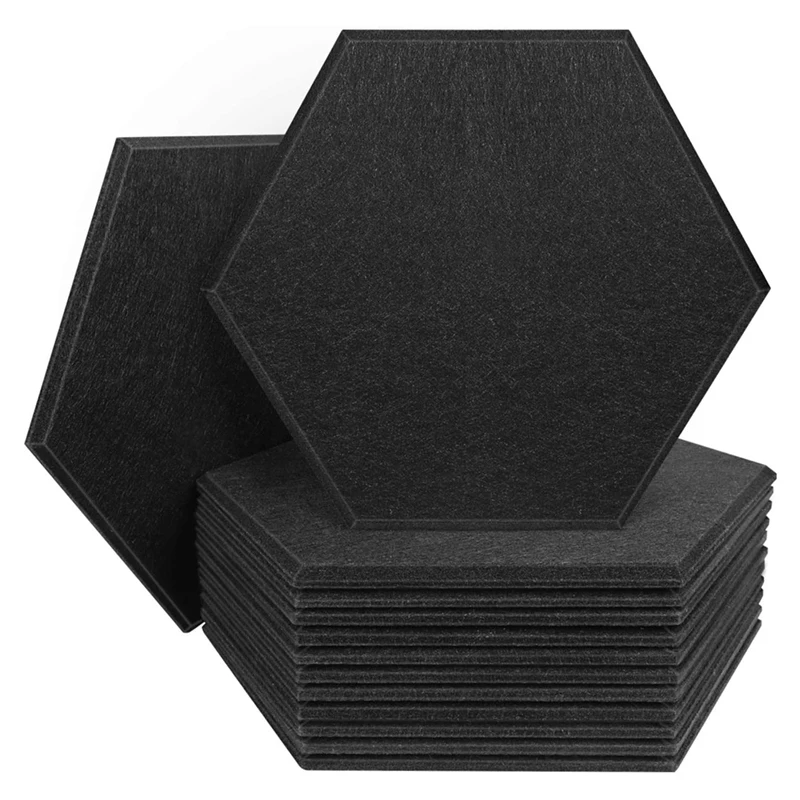 12 Pack Hexagon Acoustic Panels Sound Proof Padding, 12 X 7 Inch Sound Dampening Panels Used in Home & Offices Studio
12 Pack Hexagon Acoustic Panels Sound Proof Padding, 12 X 7 Inch Sound Dampening Panels Used in Home & Offices Studio