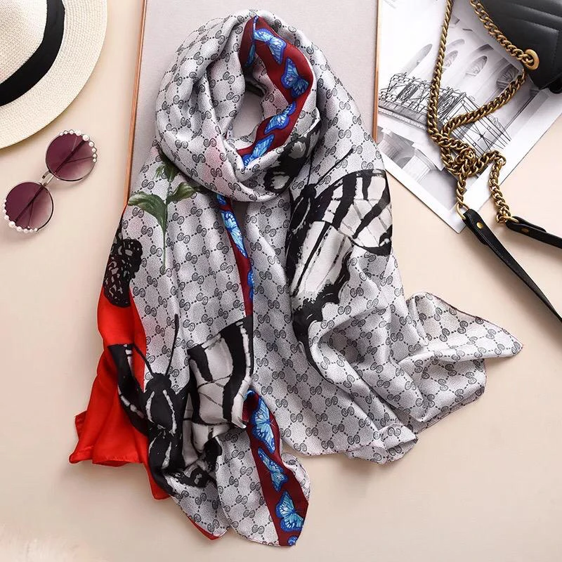 Yulaili Women Beach Wrap and Shawl Hijab Big Scarfs Print Scarves Female Fashion Elegance Blue White Flower Design Silk Scarf
Yulaili Women Beach Wrap and Shawl Hijab Big Scarfs Print Scarves Female Fashion Elegance Blue White Flower Design Silk Scarf