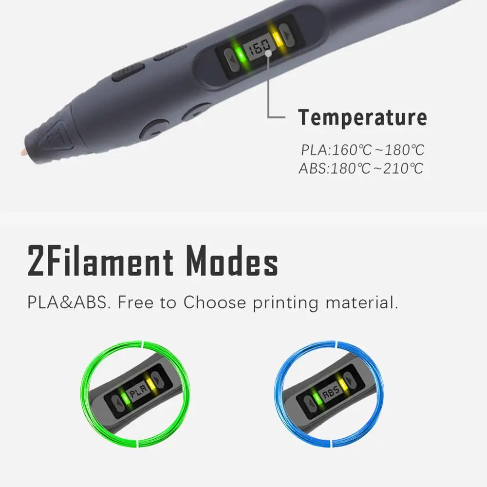 KAIGE 3D Pen Live Exclusive SL-300A Low Temperature Safe 3D Printing Pen with ABS PLA Filament sl 300a Creative Toy Gift
KAIGE 3D Pen Live Exclusive SL-300A Low Temperature Safe 3D Printing Pen with ABS PLA Filament sl 300a Creative Toy Gift