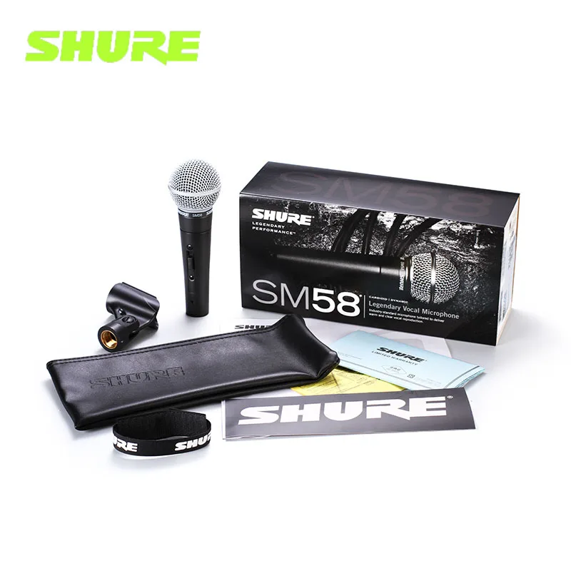 

Микрофон Shure SM58/SM58S проводной профессиональный вокальный кардиоидный динамический микрофон