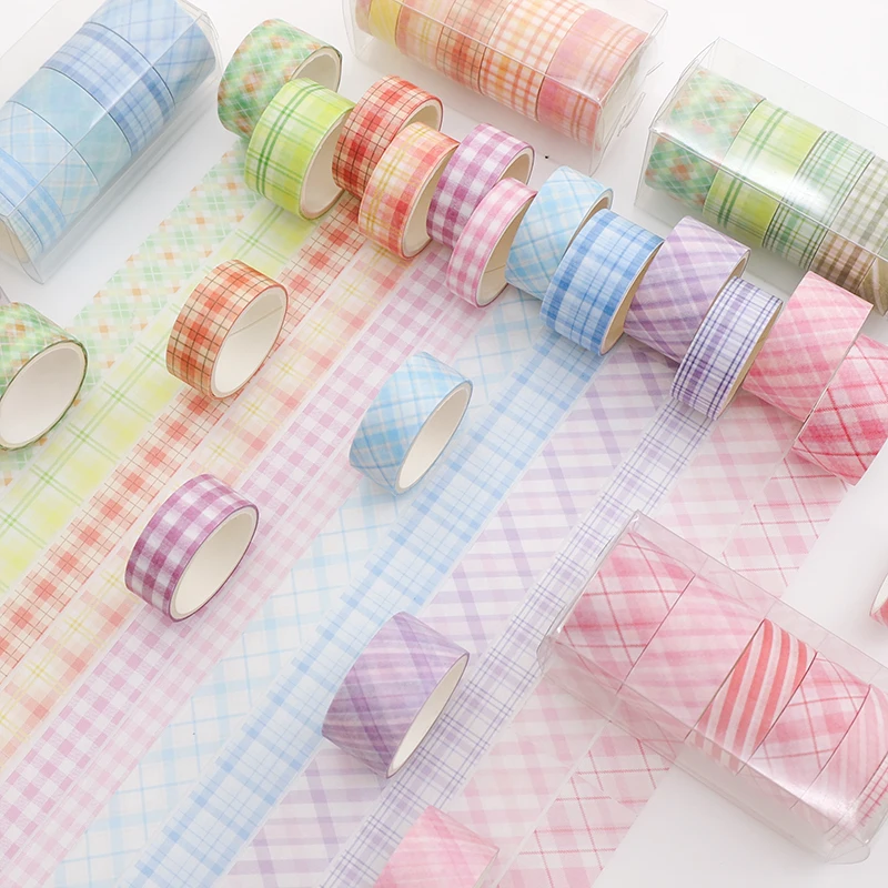 6 Rolls/Set Kawaii Grid Washi Tape Cute Decorative Adhesive Masking Tape Sticker Scrapbooking Diary Planner School Stationery
6 Rolls/Set Kawaii Grid Washi Tape Cute Decorative Adhesive Masking Tape Sticker Scrapbooking Diary Planner School Stationery