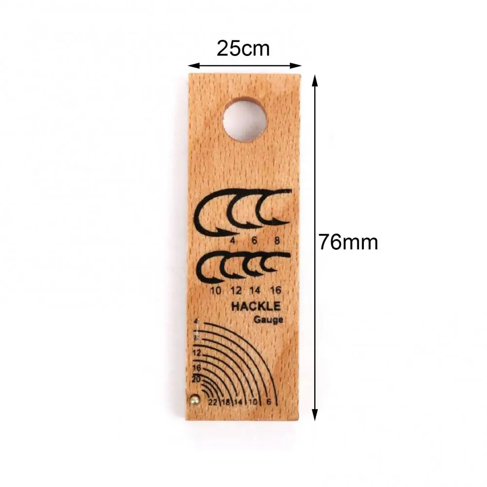 60%HOT Portable Wooden Fly Tying Hackle Measuring Gauge Tool Fishing Tackle Accessories
60%HOT Portable Wooden Fly Tying Hackle Measuring Gauge Tool Fishing Tackle Accessories
