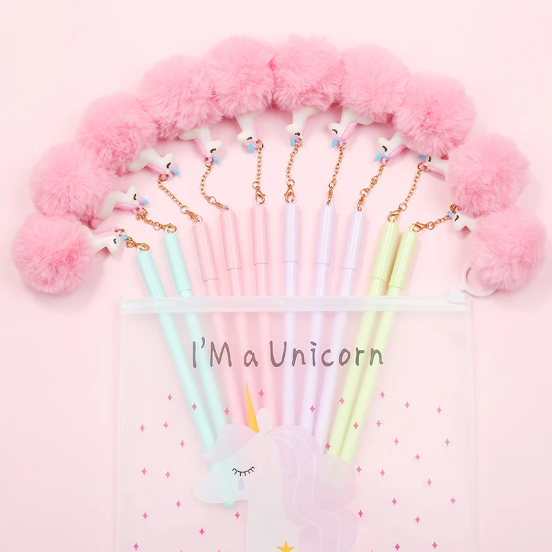 10Pcs/pack Cool Kawaii Panda Mermaid Gel Pen Fluffy Plush Ball Cartoon Unicorn Pink Cute School Pens Office Stationary
10Pcs/pack Cool Kawaii Panda Mermaid Gel Pen Fluffy Plush Ball Cartoon Unicorn Pink Cute School Pens Office Stationary
