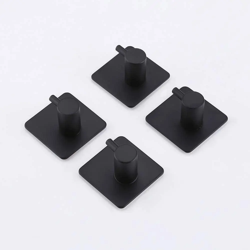 4 Pack Adhesive Hooks Heavy Duty Durable 304 Stainless Steel Wall Hangers, Waterproof Rustproof Oil Proof for Kitchen Black
4 Pack Adhesive Hooks Heavy Duty Durable 304 Stainless Steel Wall Hangers, Waterproof Rustproof Oil Proof for Kitchen Black