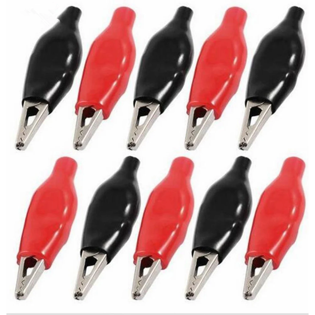 50pcs/lot 36mm Metal Alligator Clip Crocodile Electrical Clamp For Testing Probe Meter Black and Red with Plastic Boot
50pcs/lot 36mm Metal Alligator Clip Crocodile Electrical Clamp For Testing Probe Meter Black and Red with Plastic Boot
