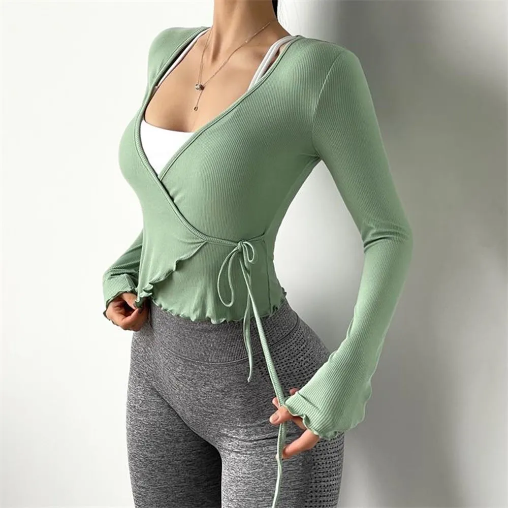 New Thread Sport Tops Women Fitness Jersey Gym Long Sleeve Breathable Yoga Crop Top Sexy Side Bandage Running Workout T-shirt
New Thread Sport Tops Women Fitness Jersey Gym Long Sleeve Breathable Yoga Crop Top Sexy Side Bandage Running Workout T-shirt