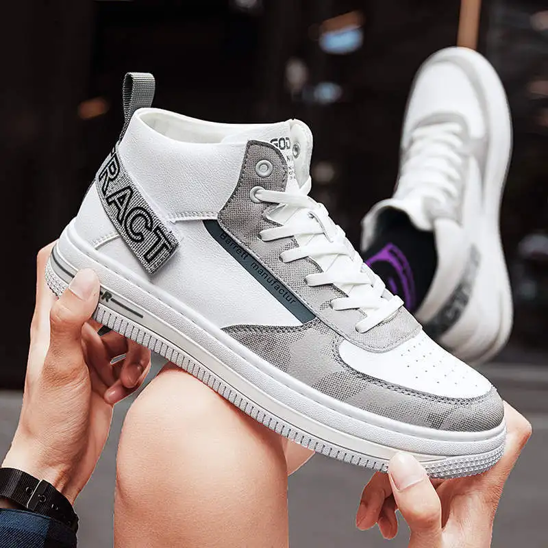 Flat Running Shoes Man Lace Up Breathable Sneakers High Top Anti-skidding Man Sport Shoes Anti-skidding Men's Sports Shoes 156G
Flat Running Shoes Man Lace Up Breathable Sneakers High Top Anti-skidding Man Sport Shoes Anti-skidding Men's Sports Shoes 156G
