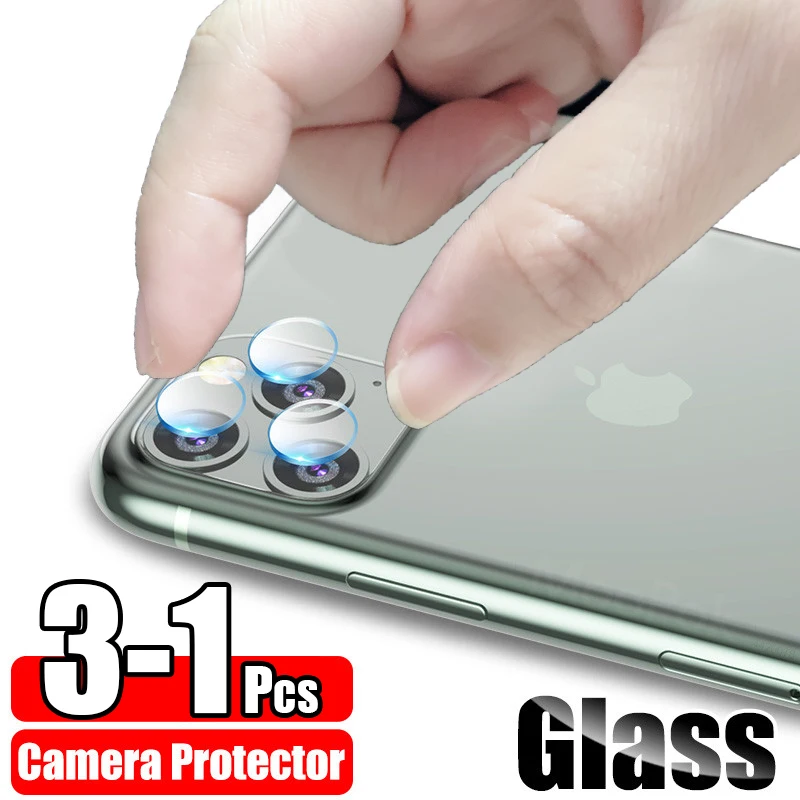 Защитное стекло для камеры iPhone 11 12 Pro XS Max SE 2020 XR закаленное 6 6s 7 8 Plus задняя крышка