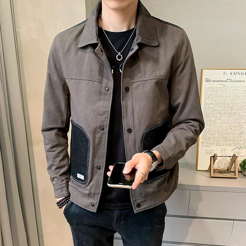 Куртка мужская джинсовая в стиле ретро, модная уличная одежда из денима свободного покроя, однобортная верхняя одежда с лацканами, H156, весна...
Куртка мужская джинсовая в стиле ретро, модная уличная одежда из денима свободного покроя, однобортная верхняя одежда с лацканами, H156, весна...