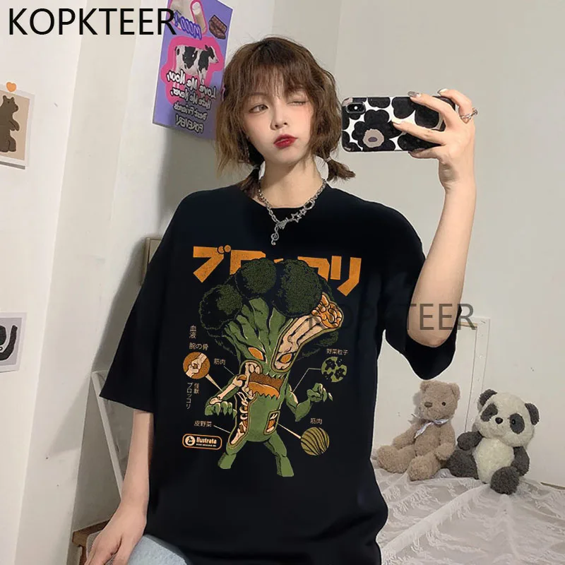 Женская футболка с принтом Broccozilla Harajuku, забавная, модная, летняя, Повседневная эстетика, женская футболка с коротким рукавом в стиле хип-хоп
Женская футболка с принтом Broccozilla Harajuku, забавная, модная, летняя, Повседневная эстетика, женская футболка с коротким рукавом в стиле хип-хоп