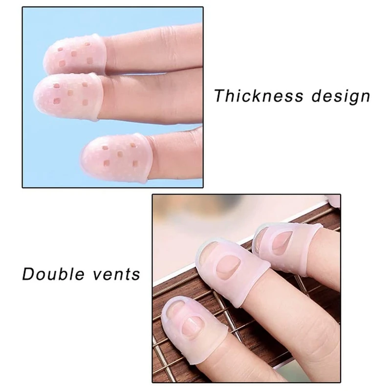 40 Pcs Fingertip Protectors, 5 Sizes Ukulele Finger Caps,for Guitar Ukulele Stringed Instruments
40 Pcs Fingertip Protectors, 5 Sizes Ukulele Finger Caps,for Guitar Ukulele Stringed Instruments