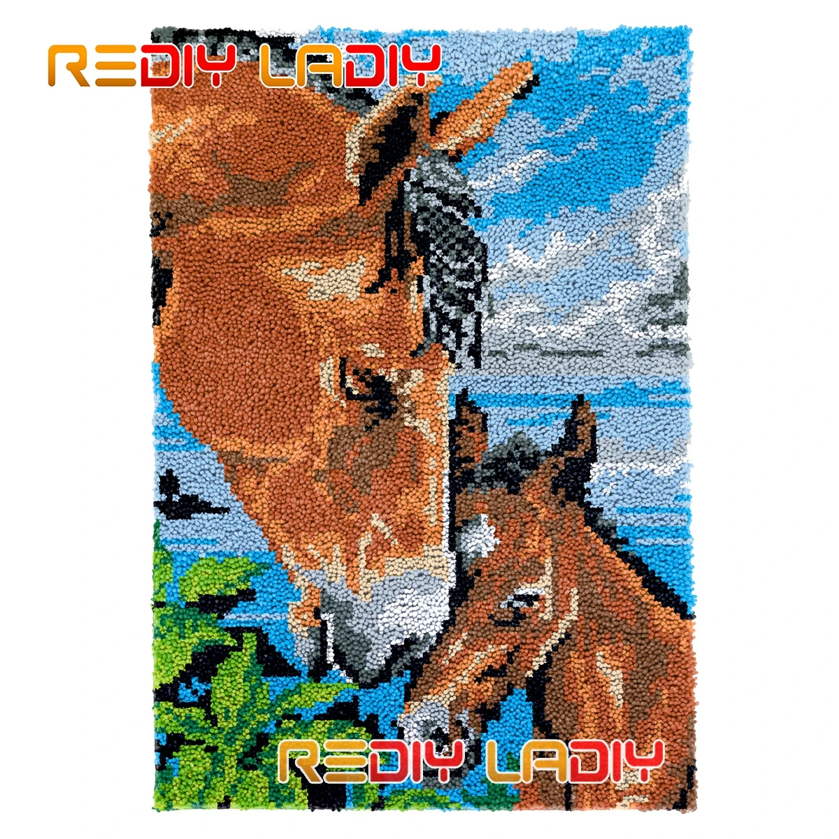 Latch Hook Rug Horse Mother Love Plush Wall Hanging DIY Carpet Rug Chunky Yarn Arts Cushion Crocheted Floor Mat Hobby & Crafts
Latch Hook Rug Horse Mother Love Plush Wall Hanging DIY Carpet Rug Chunky Yarn Arts Cushion Crocheted Floor Mat Hobby & Crafts