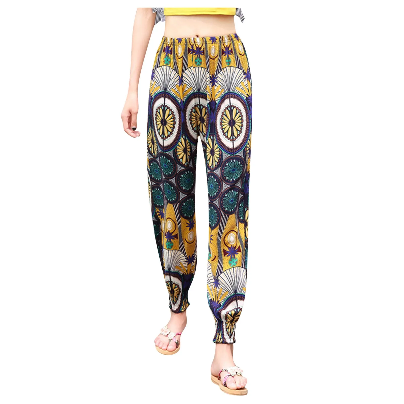 Women's Printed Casual Pants Trousers Bohemian Beach Bloomers High Quality Loose Travel Fashion Pants Dropshipping
Women's Printed Casual Pants Trousers Bohemian Beach Bloomers High Quality Loose Travel Fashion Pants Dropshipping