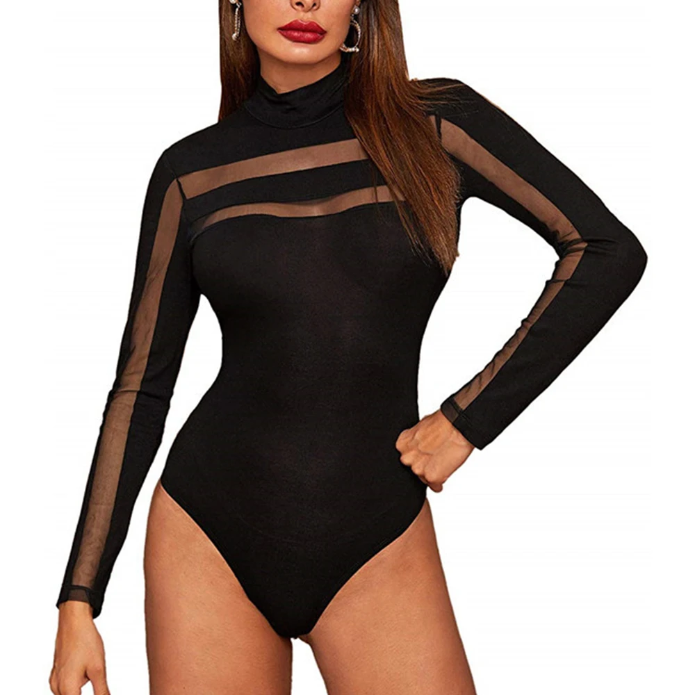 Sexy Bodycon Bodysuit Long Sleeve Square Neck Sheath Open Crotch Basic White Black Overalls Women Body Top
Sexy Bodycon Bodysuit Long Sleeve Square Neck Sheath Open Crotch Basic White Black Overalls Women Body Top