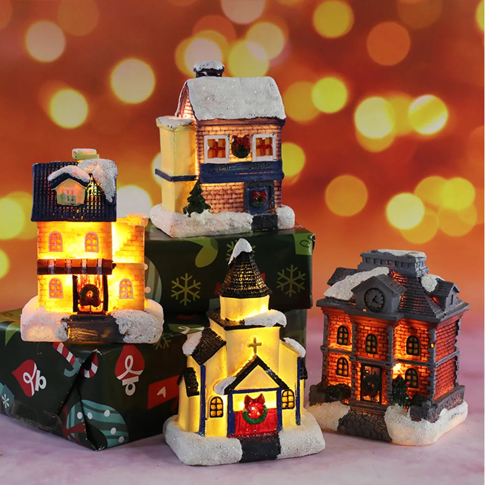 Christmas Village Houses LED Light Up Small Houses Ornaments Christmas Decorations Navidad 2022 New Year Natale Noel
Christmas Village Houses LED Light Up Small Houses Ornaments Christmas Decorations Navidad 2022 New Year Natale Noel