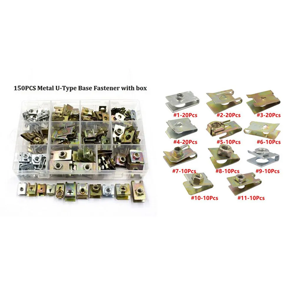 Interior Door Panels Mixed Auto Fasteners Parts Replacement U-Type 150PCS/KIT Accessories
Interior Door Panels Mixed Auto Fasteners Parts Replacement U-Type 150PCS/KIT Accessories