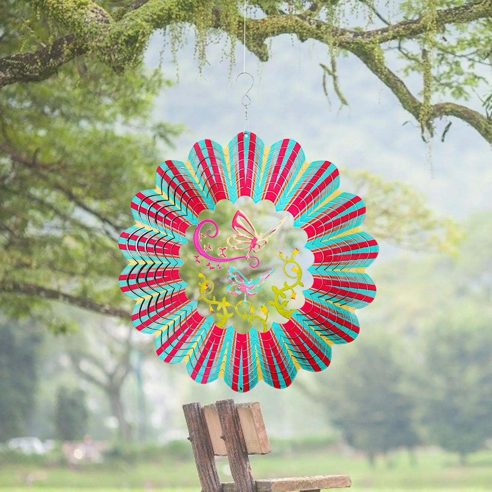 Garden Decoration Outdoor Metal Wind Spinner-3D Hanging Rotating Wind Chimes Outdoor Garden Decor Room decor Wall Decoration
Garden Decoration Outdoor Metal Wind Spinner-3D Hanging Rotating Wind Chimes Outdoor Garden Decor Room decor Wall Decoration