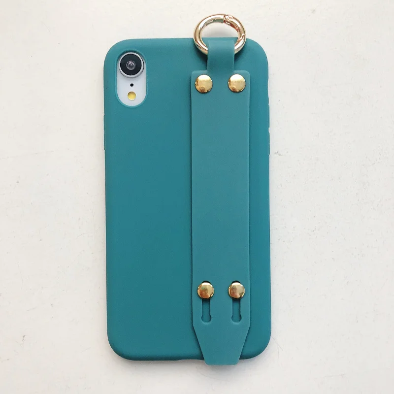 For iPhone 11 Pro XS Max 6S 7 8 Plus Candy Color Wrist Strap Holder Soft Silicone Case For iPhone XR Bracket protective case
For iPhone 11 Pro XS Max 6S 7 8 Plus Candy Color Wrist Strap Holder Soft Silicone Case For iPhone XR Bracket protective case