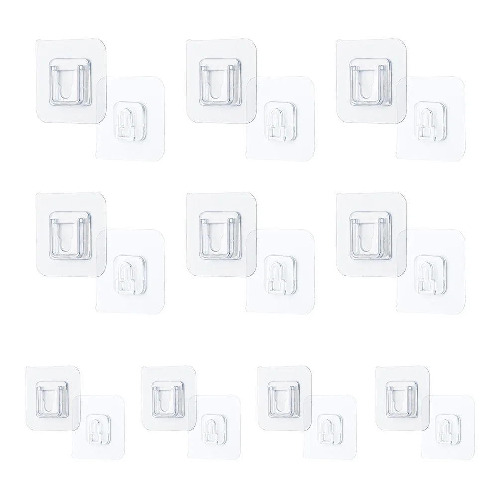 10pcs Double-sided Adhesive Wall Hooks Hanger Strong Transparent Suction Cup Sucker Wall Storage Holder For Kitchen
10pcs Double-sided Adhesive Wall Hooks Hanger Strong Transparent Suction Cup Sucker Wall Storage Holder For Kitchen