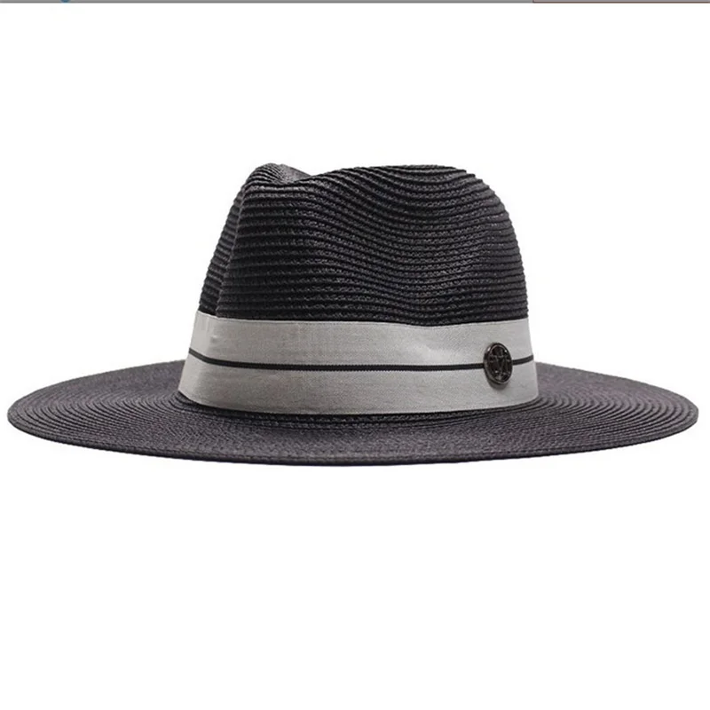 Fashion Summer Letter M Decorate Paper Straw Jazz Hat Outdoor Men Women Wide Brim Sun Hats Breathable beach travel Cap
Fashion Summer Letter M Decorate Paper Straw Jazz Hat Outdoor Men Women Wide Brim Sun Hats Breathable beach travel Cap