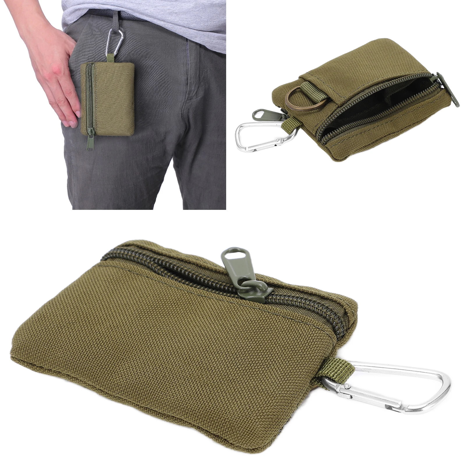 Outdoor EDC Molle Pouch Wallet Mini Portable Key Card Case EDC Pouch Bag Coin Purse with Carabiner
Outdoor EDC Molle Pouch Wallet Mini Portable Key Card Case EDC Pouch Bag Coin Purse with Carabiner