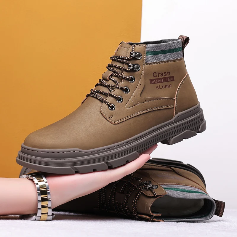 Men's Casual Boots Fashion Genuine Leather Boots Mens Comfortable City Office Daily Walking Boots Men Tooling Men Boots Outdoor
Men's Casual Boots Fashion Genuine Leather Boots Mens Comfortable City Office Daily Walking Boots Men Tooling Men Boots Outdoor