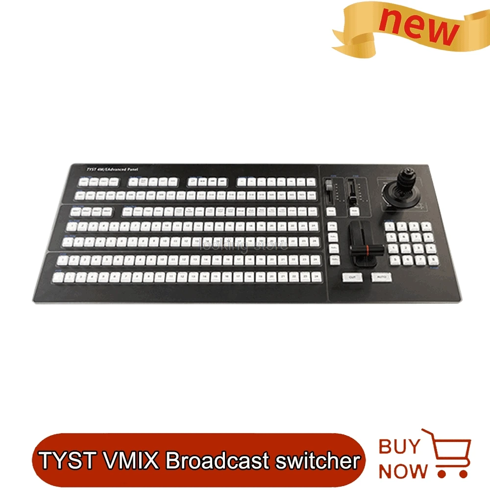 Переключатель TYST VMIX 4M/E, улучшенная протирочная панель, система замедленного воспроизведения в реальном времени, новая клавиатура
Переключатель TYST VMIX 4M/E, улучшенная протирочная панель, система замедленного воспроизведения в реальном времени, новая клавиатура