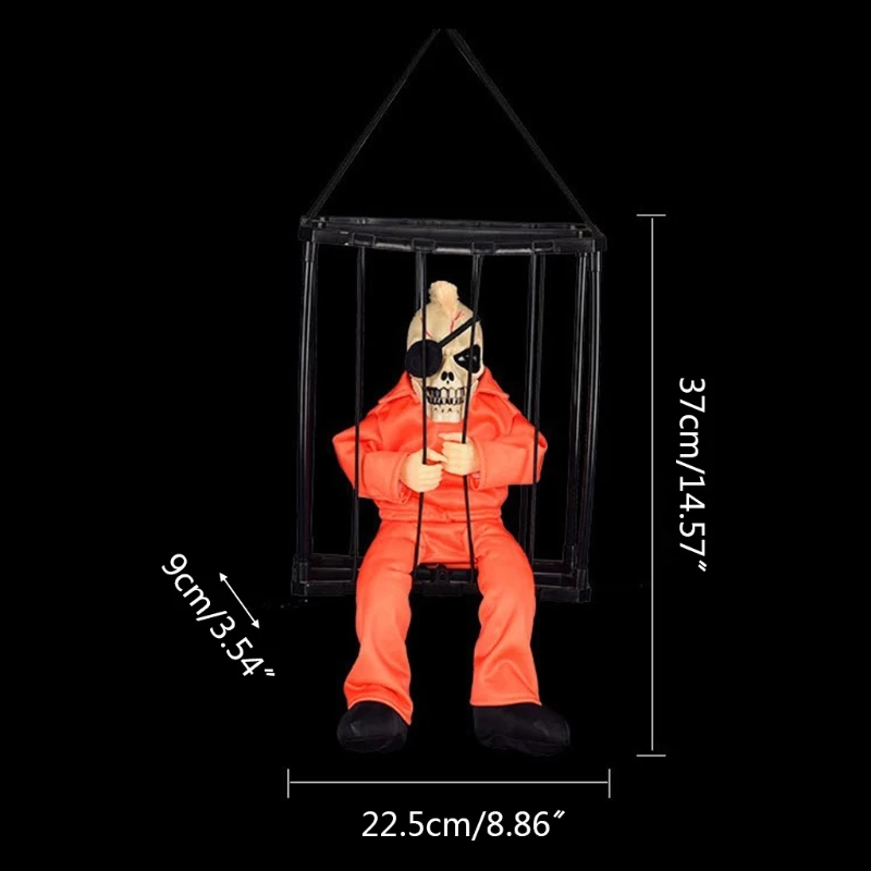 Electric Halloween Prison Ghost Tricky Toy Flashing Eyes Animated Jail Prisoner Skeleton Haunted House Decor Party Props
Electric Halloween Prison Ghost Tricky Toy Flashing Eyes Animated Jail Prisoner Skeleton Haunted House Decor Party Props