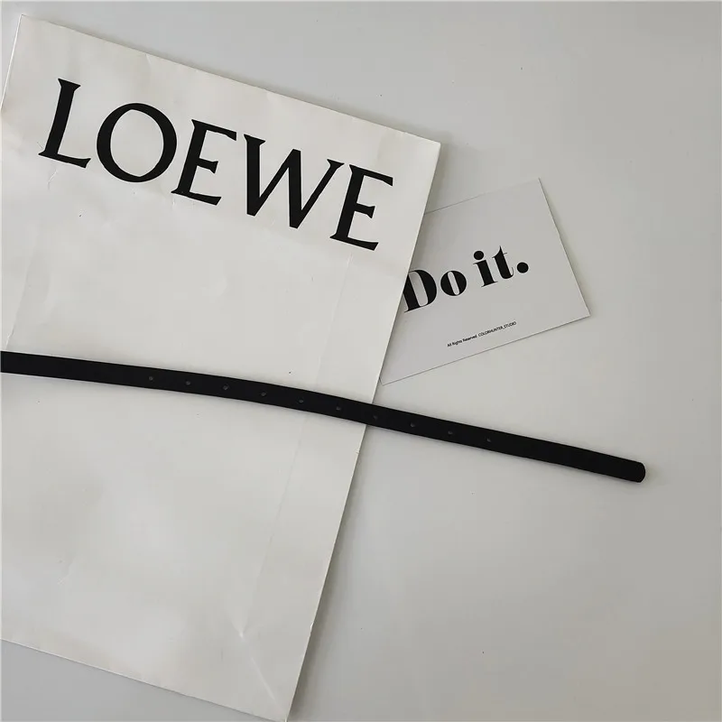 Artistic Rectangular Simple Black for Women Thin Belt with Bag Women's Korean Fashion Belt Casual All-Match Trouser Belt
Artistic Rectangular Simple Black for Women Thin Belt with Bag Women's Korean Fashion Belt Casual All-Match Trouser Belt