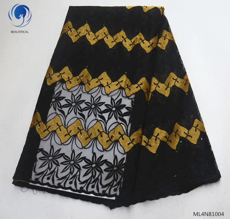 Beautifical african lace fabrics 5yards black tulle lace fabric with stones New arrival embroidery lace fabric ML4N810
Beautifical african lace fabrics 5yards black tulle lace fabric with stones New arrival embroidery lace fabric ML4N810