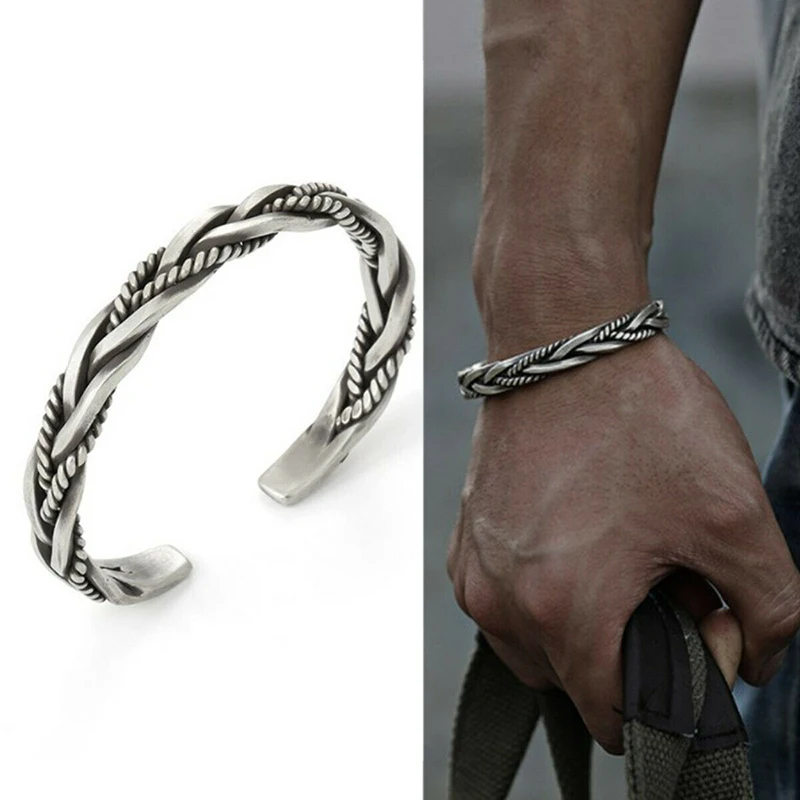 Vintage Trendy Adjustable Twist Type Bracelet Punk Geometric Opening Twisted Woven Bracelet for Men Bangle Jewelry Male Gifts
Vintage Trendy Adjustable Twist Type Bracelet Punk Geometric Opening Twisted Woven Bracelet for Men Bangle Jewelry Male Gifts