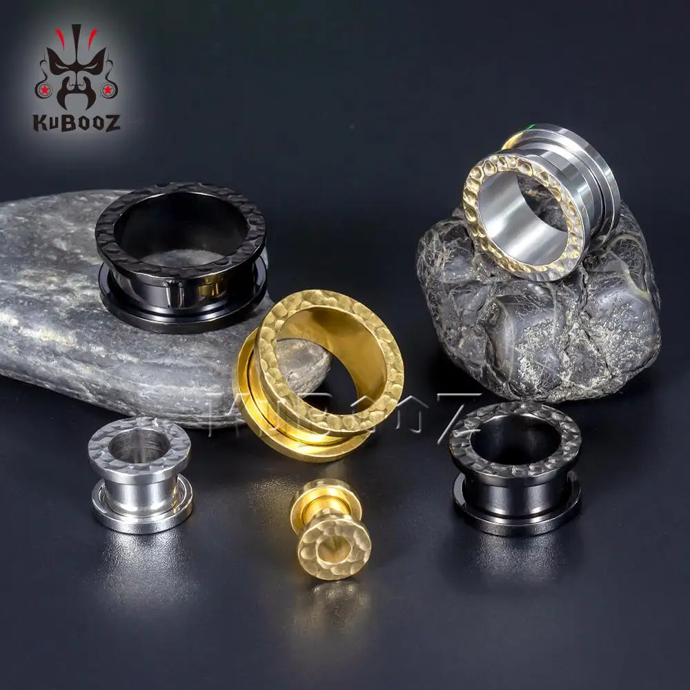 KUBOOZ Fashion Earrings Body Piercing Jewelry Extender Ear Plugs Tunnel Beating Pattern Stainless Steel Jewelry Stud Gauges
KUBOOZ Fashion Earrings Body Piercing Jewelry Extender Ear Plugs Tunnel Beating Pattern Stainless Steel Jewelry Stud Gauges