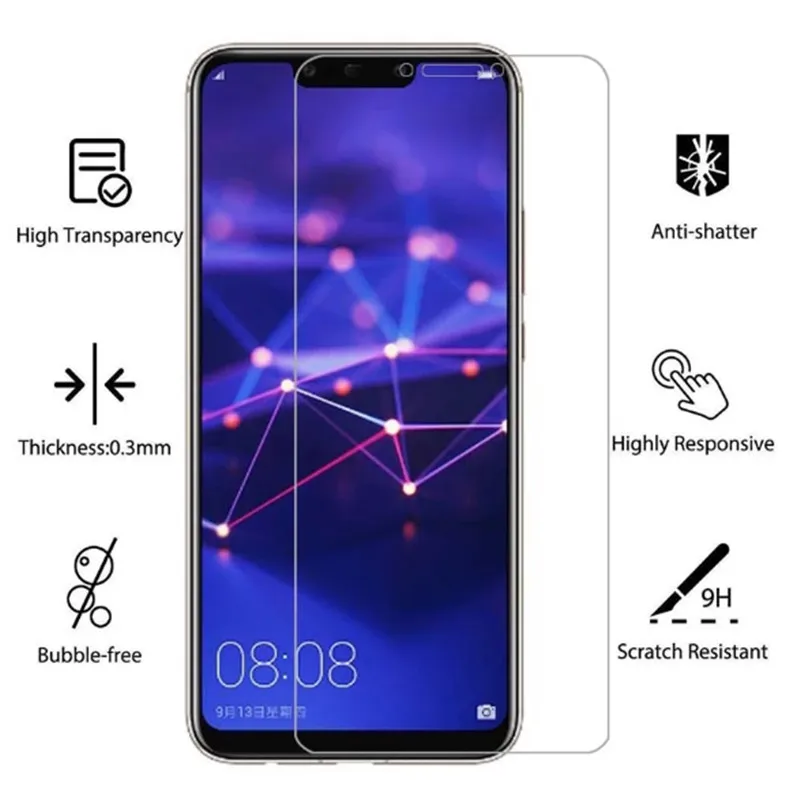 2 шт. для Huawei Mate 20 lite mate20 легкий защитный экран протектор Закаленное стекло на mate