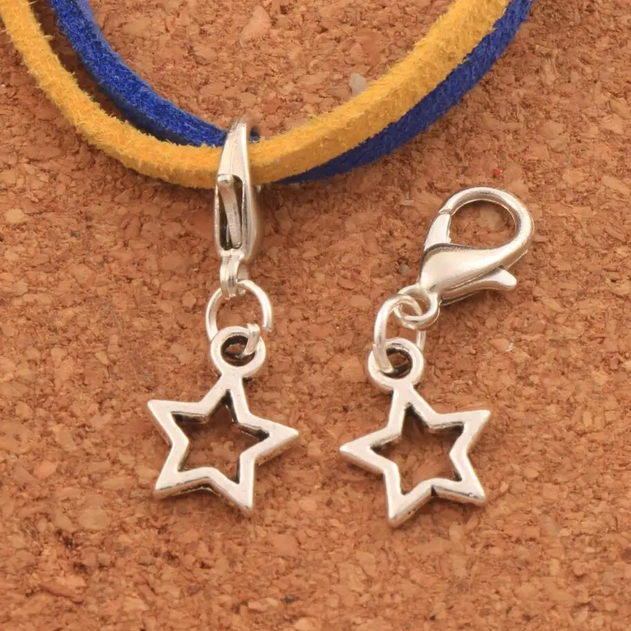 48PCS Zinc Alloy Bronze Open Star Lobster Claw Clasp Charm Beads Jewelry DIY C138 10.5x24.5mm
48PCS Zinc Alloy Bronze Open Star Lobster Claw Clasp Charm Beads Jewelry DIY C138 10.5x24.5mm