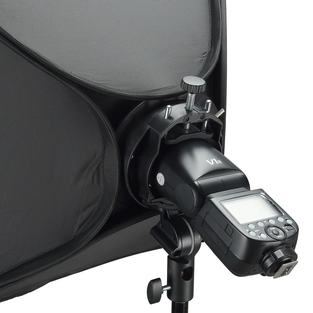 Держатель вспышки Godox S2 Speedlite кронштейн + соты софтбокс с сеткой и креплением Bowens