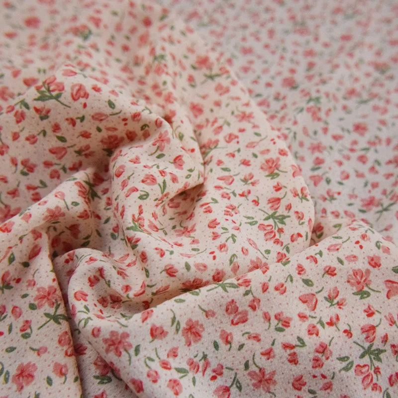 Half Meter Beauty Fresh Pink Little Flower Print Chiffon Fabric For Dress Shirt Lady's Garment Soft Smooth T1594
Half Meter Beauty Fresh Pink Little Flower Print Chiffon Fabric For Dress Shirt Lady's Garment Soft Smooth T1594